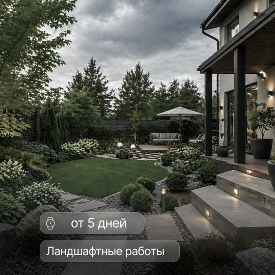 Ландшафтные работы от 5 дней